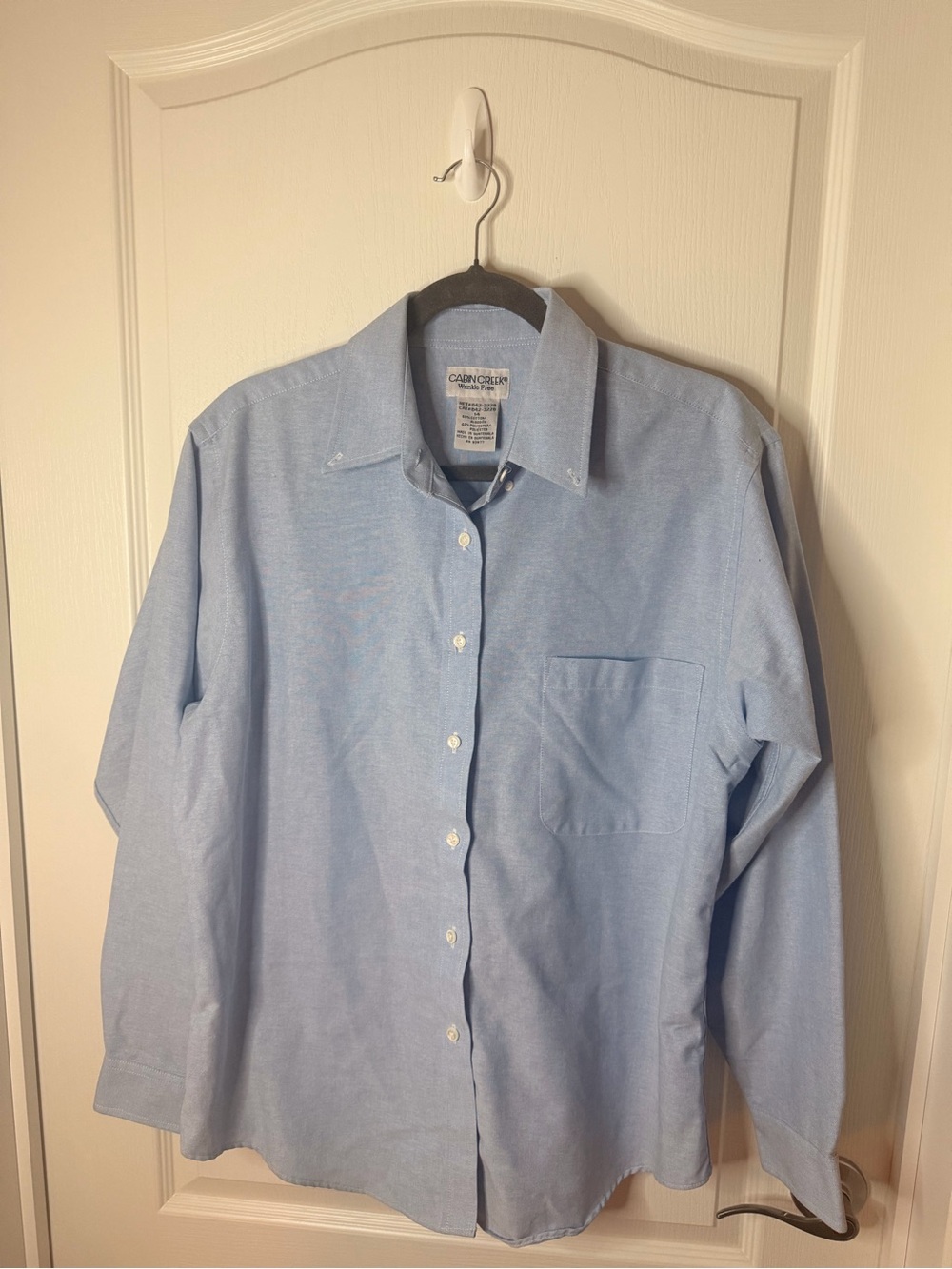 Cabin Creek Pale Blue Oxford Button-Down Dress Shirt